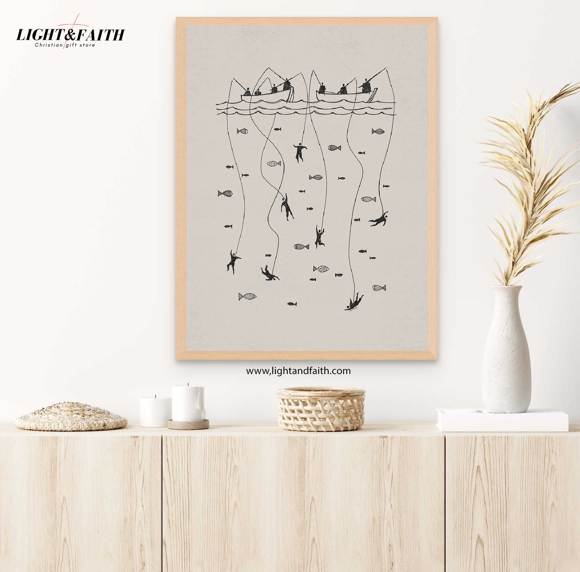 Fishers of Men Poster, Matthew 4:19, Jesus Poster, Evangelism, Bible Poster, Follow Jesus, Gospel Poster